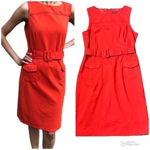MERONA Women's Crew-Neck Belted Sheath Dress 6